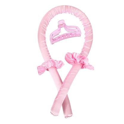 Heatless Curling Rod Headband Hair Styling Tools Curling Ribbon Modeling Set